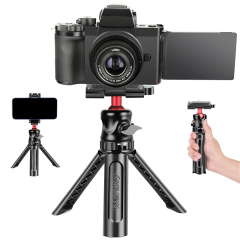 Manbily MT-07 Portable Lightweight Phone Holder Tripod Foldable Mini Table Desktop Camera Tripod for Digital Camera phone