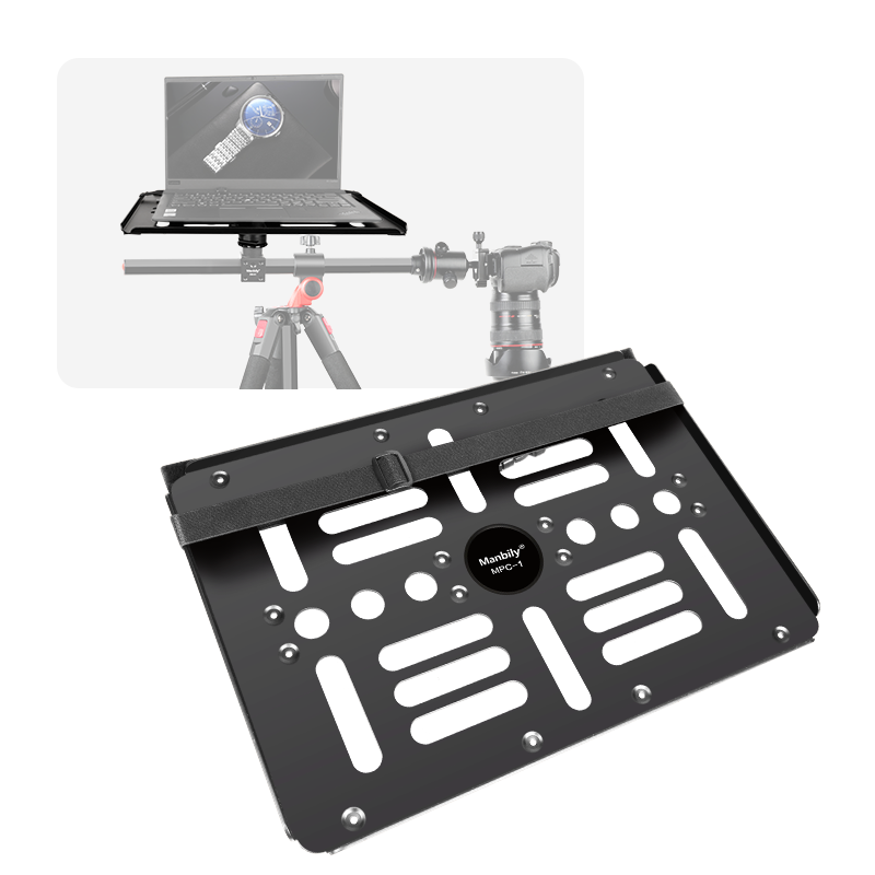 Universal Laptop Notebook Projector Tray Holder Platform Pallet Quick Release 1/4" 3/8" Screw Tripod Stand Mount