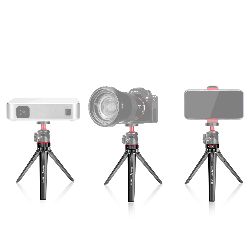 Manbily Lightweight Mini Tripod for Camera/Phone/Webcam, Table Stand, for Projector Webcam and Other Devices with 1/4" Thread