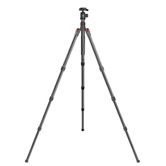 Manbily Carbon Fiber Travel Tripod Lightweight Portable Camera Tripod with Ball Head and Arca Swiss Plate Load Capacity Up to 4kg