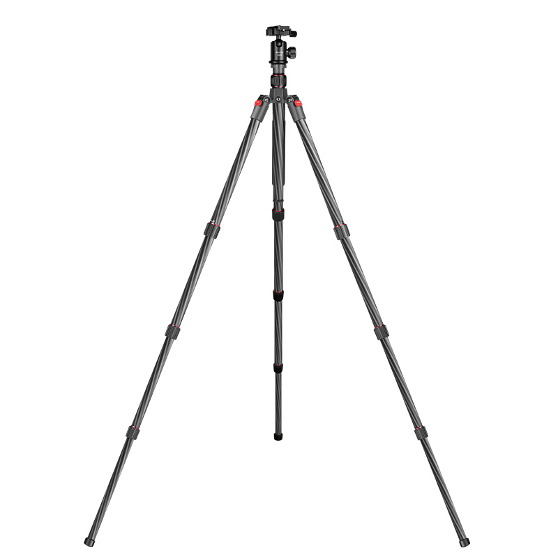 Manbily Carbon Fiber Travel Tripod Lightweight Portable Camera Tripod with Ball Head and Arca Swiss Plate Load Capacity Up to 4kg