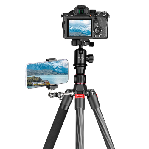 Professional Horizontal Tripod for Camera Mobile Phone Monopod 360-Degree  Rotatable Center Column Lightweight Travel Dslr Tripod