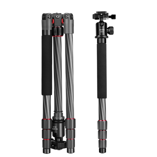 Manbily Carbon Fiber Travel Tripod Lightweight Portable Camera Tripod with Ball Head and Arca Swiss Plate Load Capacity Up to 4kg