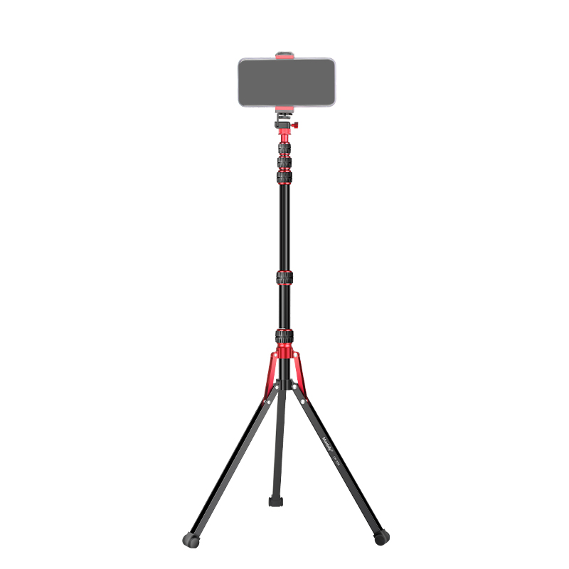 Portable Camera Video Light Stand Adjustable Light Stands, 6 Sections DSLR Aluminum Tripod