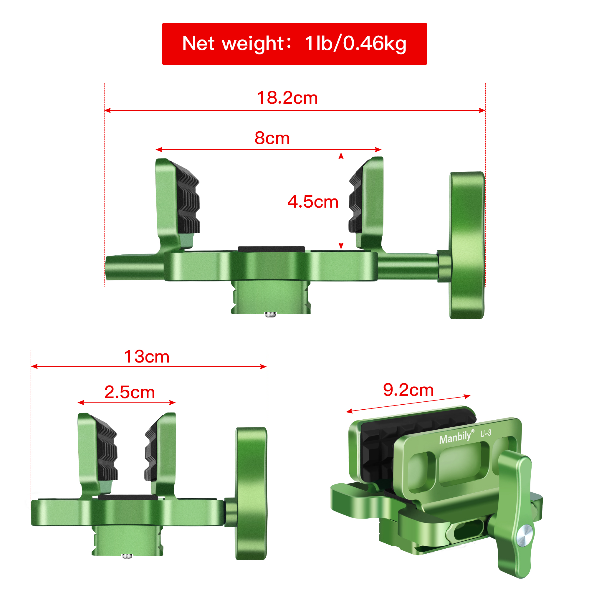 New Launched Aluminum Mount Adapter Precision Shooting Head Clamp Saddle for Hunting Shooting Camping