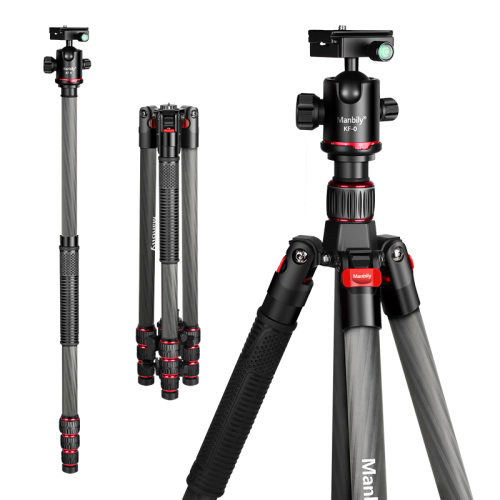 MC-284 Carbon Fiber Tripod, Manbily 68 Inches Camera Tripod Stand with 360 Degree Ball Head,Heavy Duty Tripod with Quick Release Plate and Bag Compatible with Canon Nikon Sony Camcorder Phone