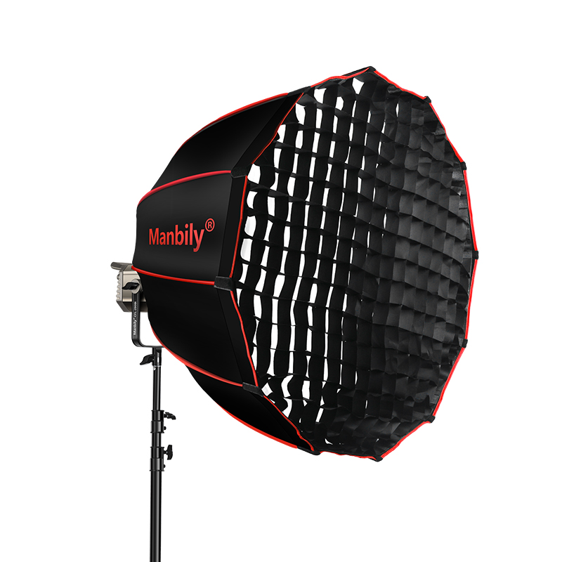 曼比利CFL-300Bi双色温直播摄影灯300W瓦高亮度