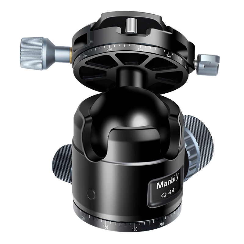 Manbily Q-44 Tripod Ball Head Mount 720 Degree Swivel Camera Ball Head