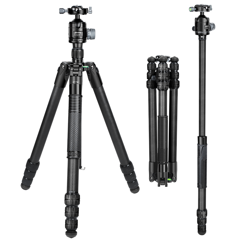 Manbily MC-364 Professional Heavy Duty Carbon Fiber Tripod Video Camera Tripods