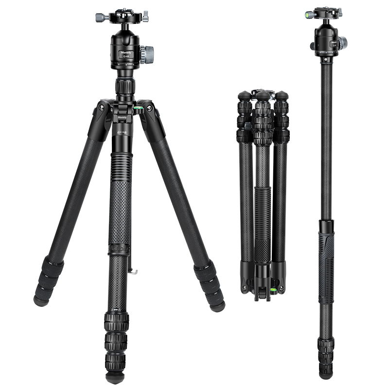 Manbily MC-364 Professional Heavy Duty Carbon Fiber Tripod Video Camera Tripods