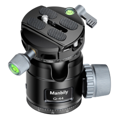 Manbily Q-44 Tripod Ball Head Mount 720 Degree Swivel Camera Ball Head
