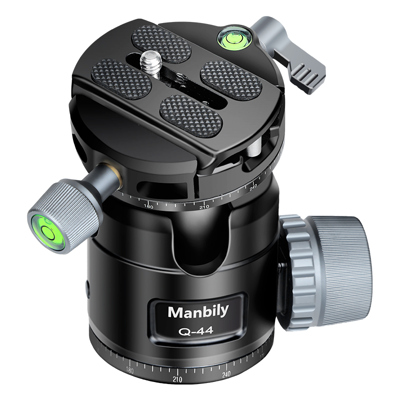 Manbily Q-44 Tripod Ball Head Mount 720 Degree Swivel Camera Ball Head