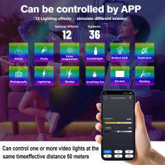 Manbily CFL-100C RGB full-color portable handheld live LED fill light constant 100W adjustable color temperature COB movie lamp