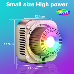 Manbily CFL-100C RGB full-color portable handheld live LED fill light constant 100W adjustable color temperature COB movie lamp