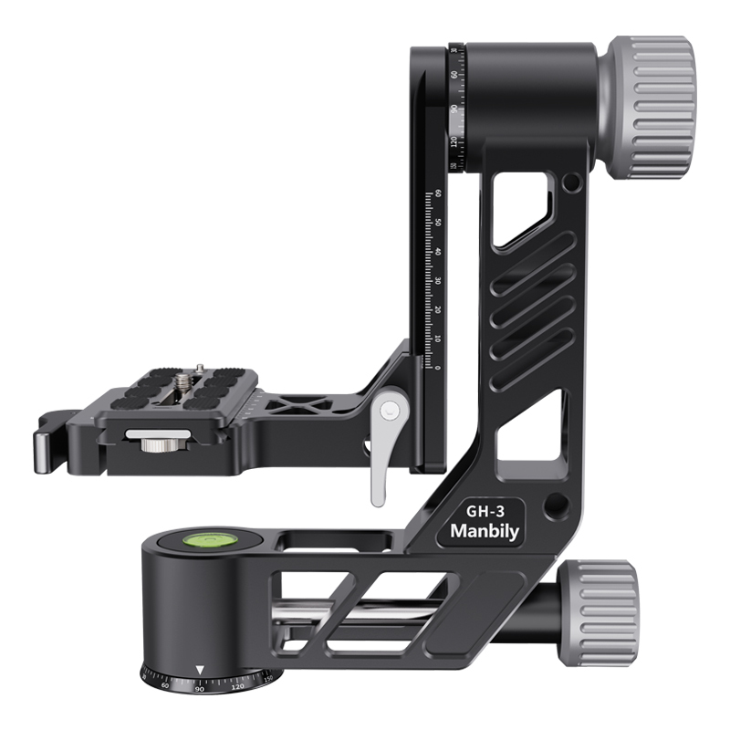 Manbily GH-3 360° Smooth Cantilever Gimbal Head Stabilizer with Quick Release Plate for Telephoto Lenses Wildlife Photography