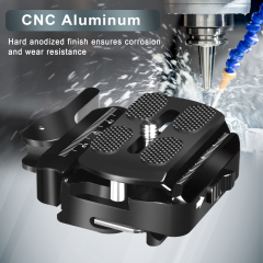 Manbily PA-03 Aluminum Shooting Rest Clamp Quick Release Plate Hunting Rest Stand Quick Release Arca Swiss Rail for Tripod