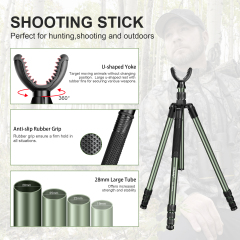 Manbily MA-284GL Adjustable Shooting Stick for Hunting Adjustable Height Stable Rest Shooting Hunting Tripod