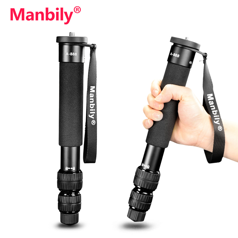 Manbily A-888 Aluminum Telescopic Monopod 3-in-1 Extendable Combination Pole Travel Mini Selfie Stick