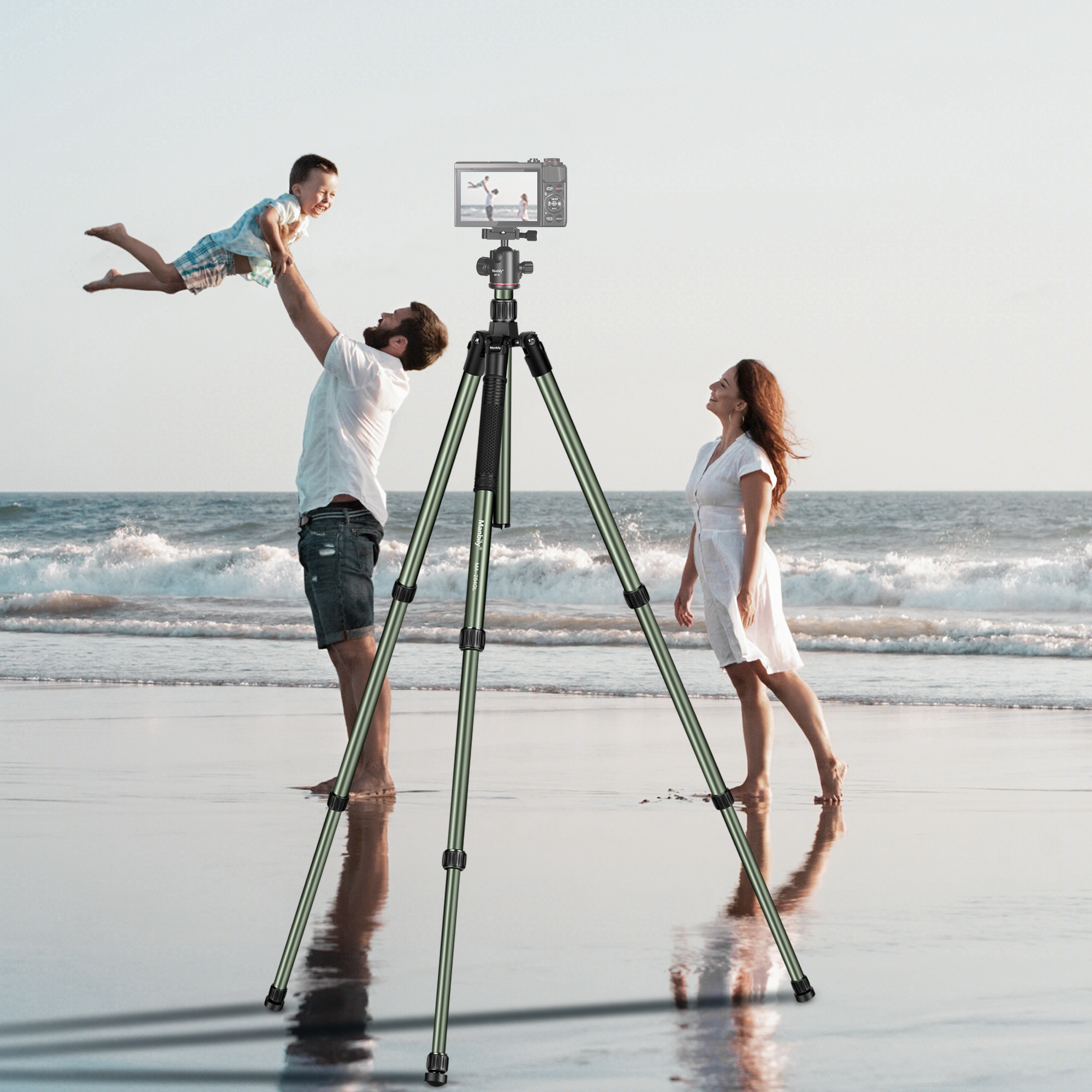 Manbily MA-284GL Adjustable Shooting Stick for Hunting Adjustable Height Stable Rest Shooting Hunting Tripod