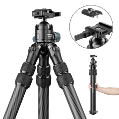Manbily WZ-2836 Carbon Fiber Hunting Tripod Ball Head and