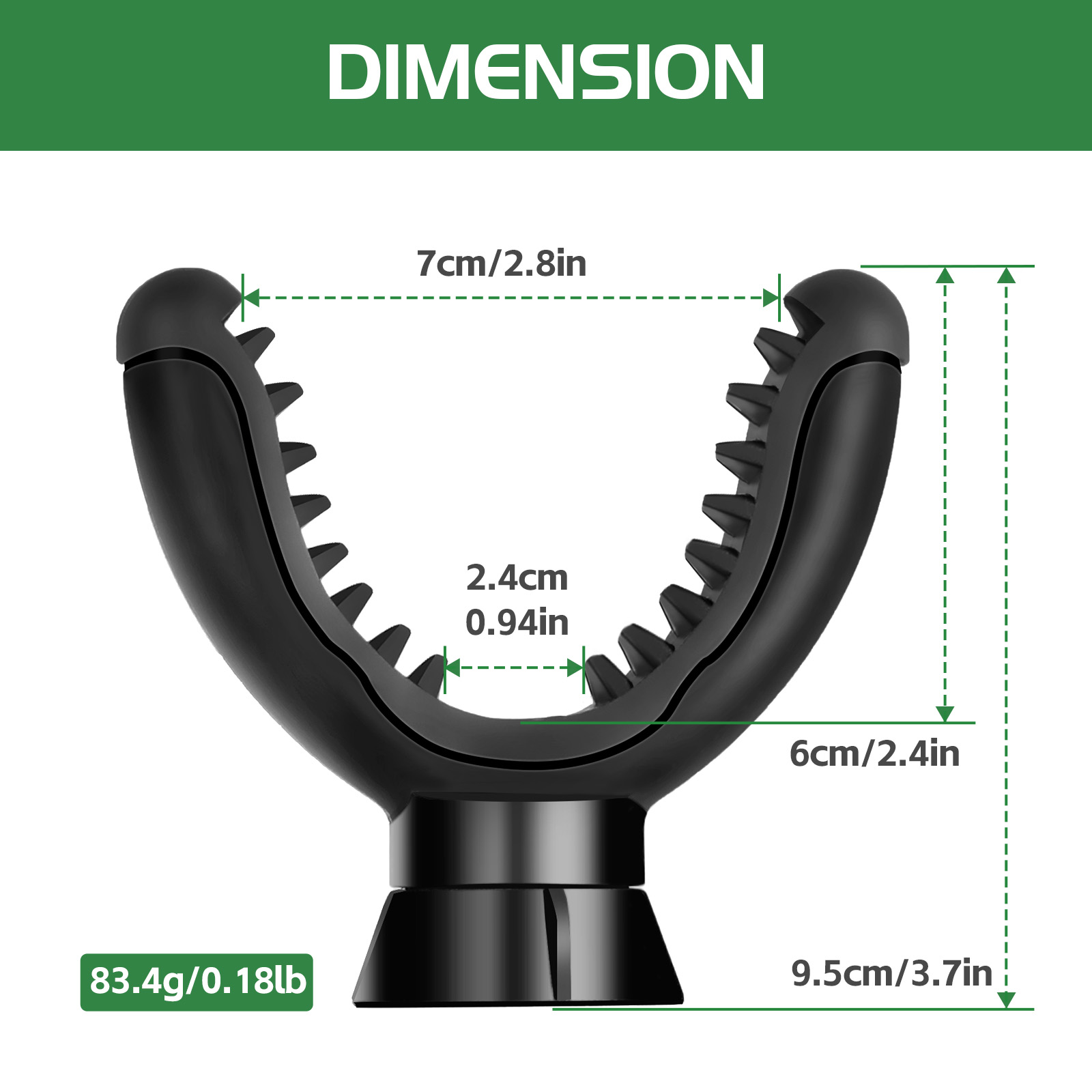 Manbily U-1 Hunt Accessory V-Yoke Bracket with 3/8'' Screw Light Weight Top Mount Monopod Tripod