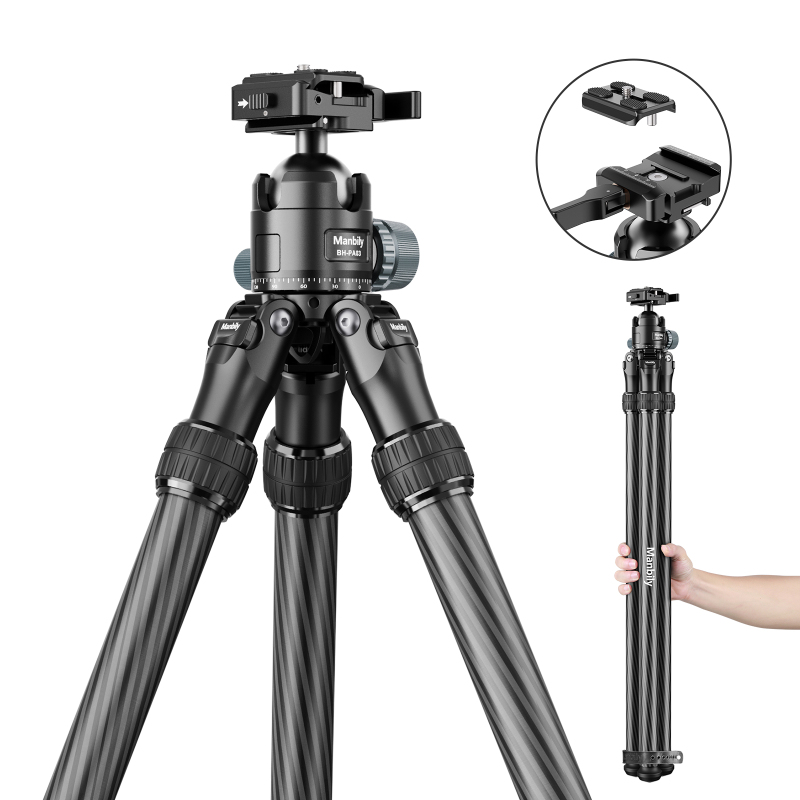 Manbily WZ2832 Shooting Tripod for Hunting Shooting Carbon Fiber