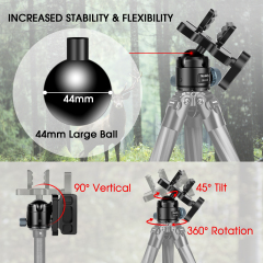 Manbily BH-U3 Professional Hunting Tripod Adapter Aluminum Alloy Quick Detach QD Mount for Outdoor Shooting