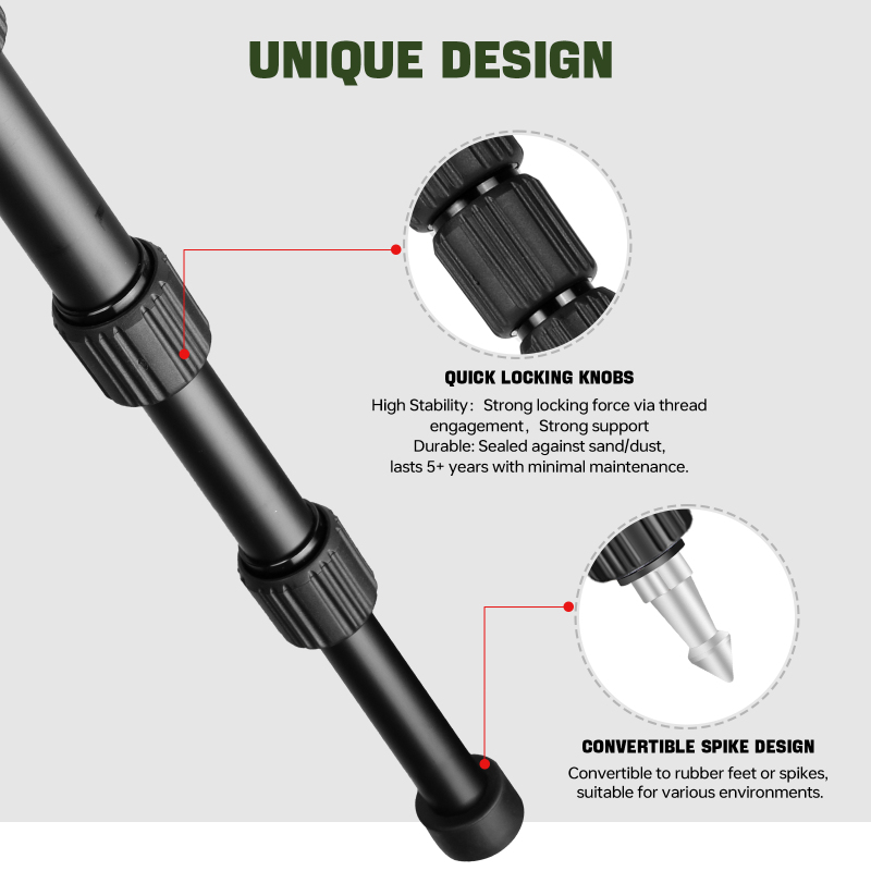 Manbily Hunting Tripod Aluminum