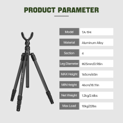 Manbily Hunting Tripod Aluminum