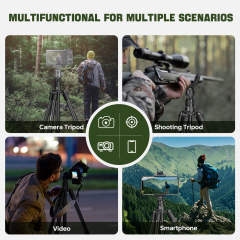 Manbily Hunting Tripod Aluminum