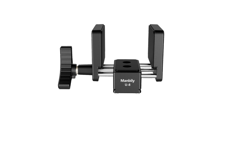 Manbily U-8 Hunt Accessory Shooting Clamp Aluminum Holder for 1/4'' 3/8'' Light Weight Top Mount