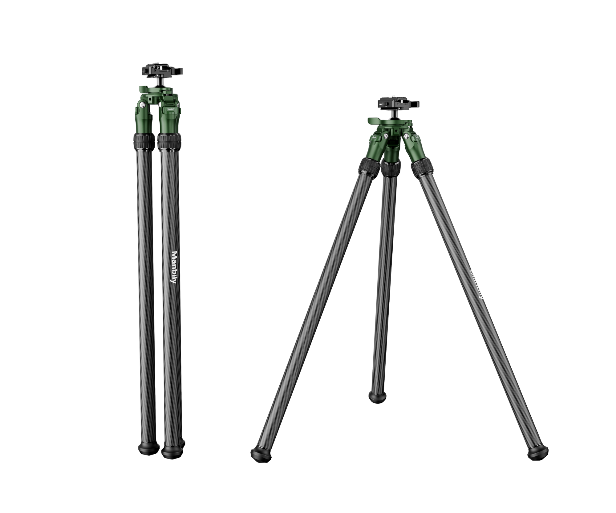 Manbily Newest QM-2832 Shooting Black Tripod for Hunting Shooting Carbon Fiber Quick stand
