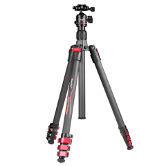 Manbily Camera Carbon fiber Travel Lightweight Tripod PH-20 with Ball Head, Quick Deploy Design with Metal Lever Locks