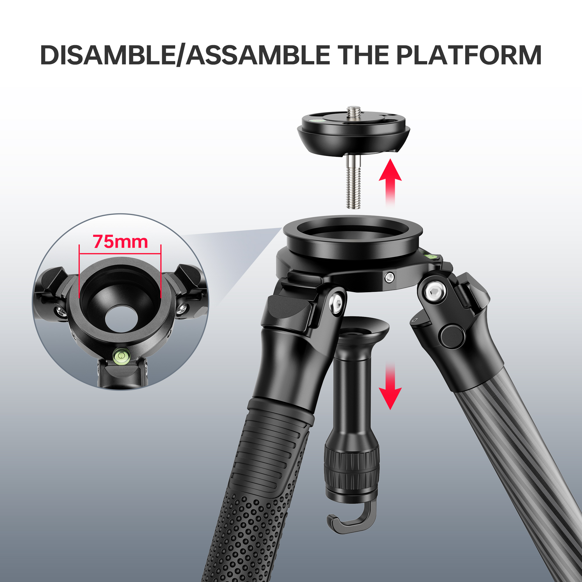 Manbily MT-364 Carbon Fiber Hunting Tripod Heavy Duty hunting outdoor tripod