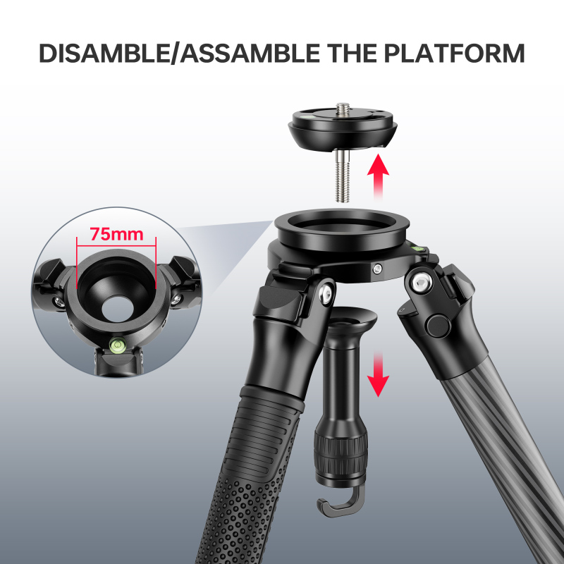 Manbily MT-364 Carbon Fiber Hunting Tripod Heavy Duty hunting outdoor tripod