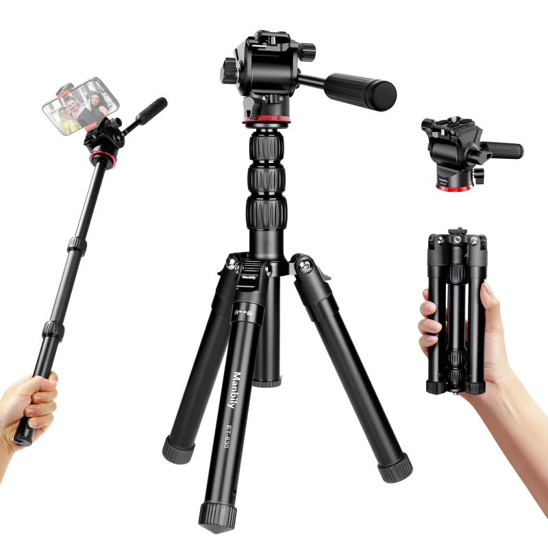 Manbily ET-830 Mini Portable tripod for photographic shooting
