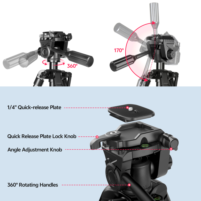 Manbily p-880 Portable tripod for photographic shooting