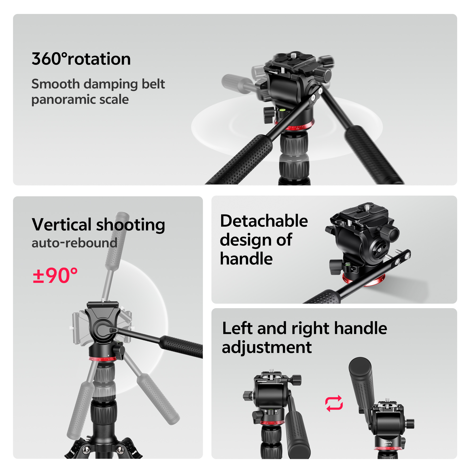 Manbily ET-830 Mini Portable tripod for photographic shooting