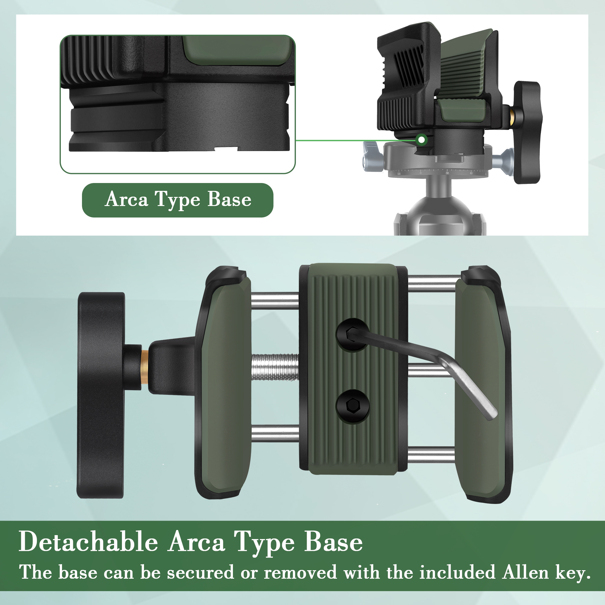 Manbily U-7 Hunt Accessory Shooting Clamp Aluminum Saddle