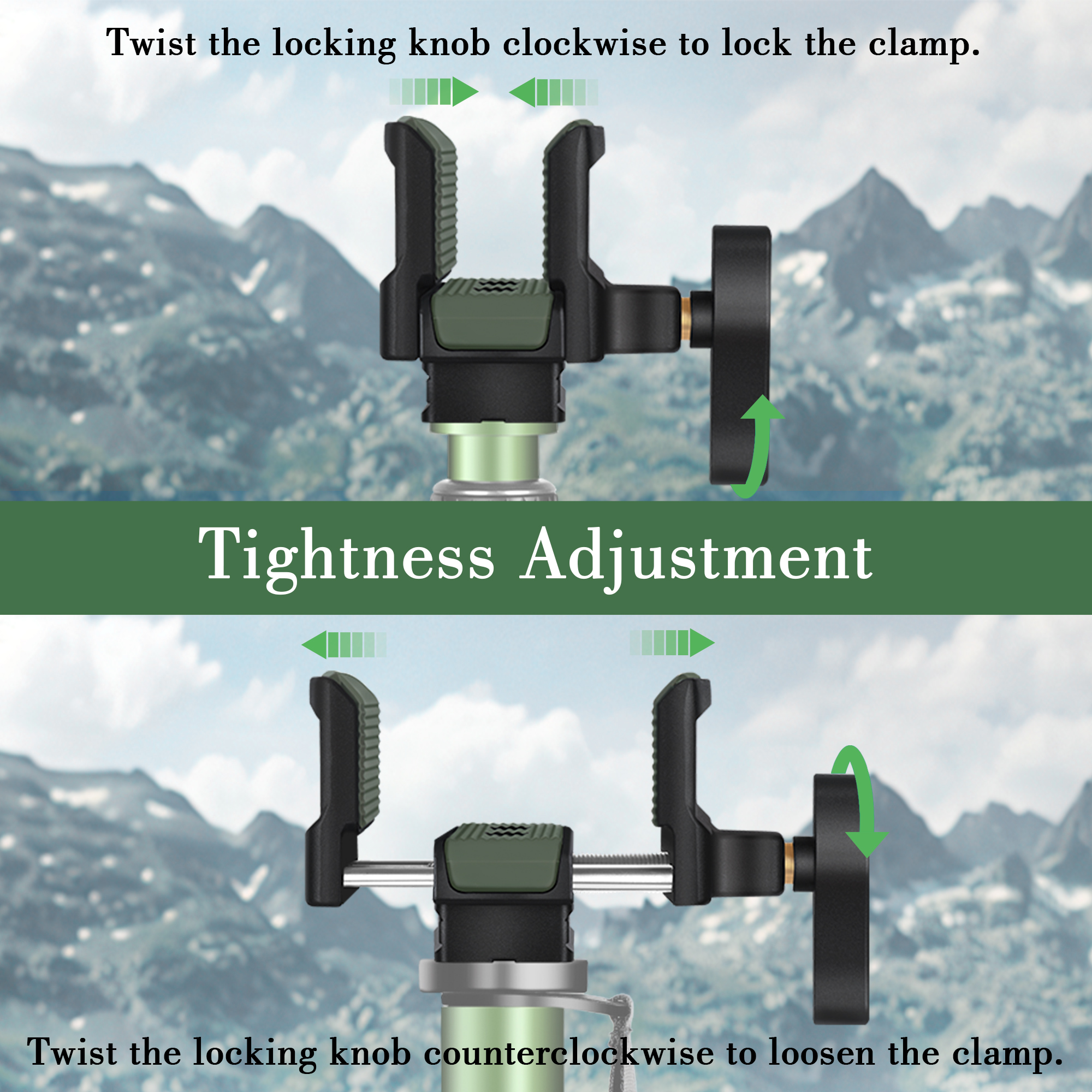 Manbily U-7 Hunt Accessory Shooting Clamp Aluminum Saddle