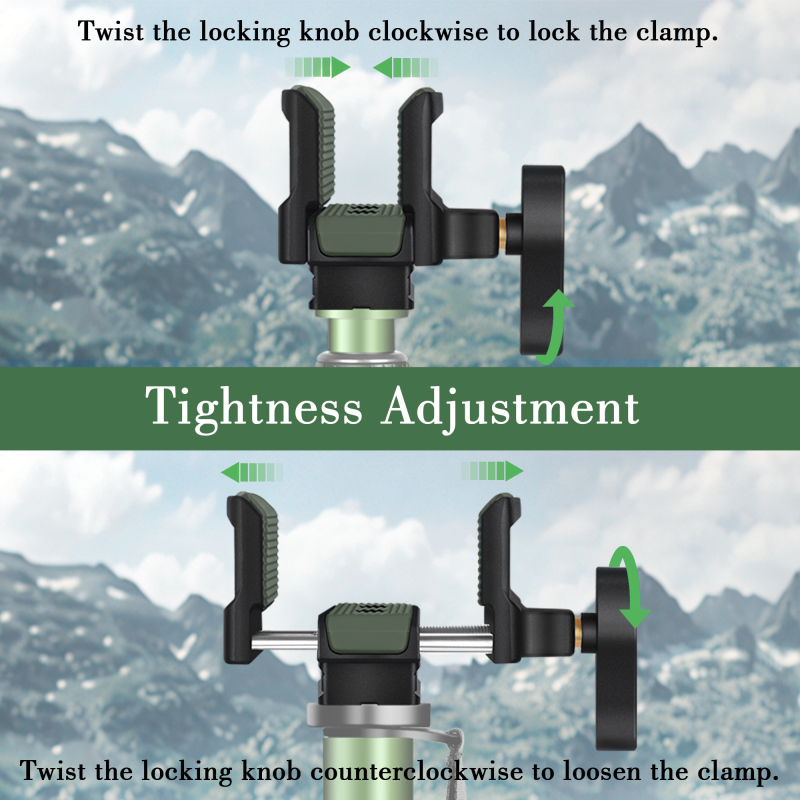 Manbily U-7 Hunt Accessory Shooting Clamp Aluminum Saddle