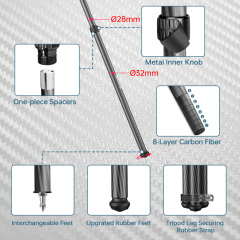 Manbily WZ2832 Shooting Tripod for Hunting Shooting Carbon Fiber