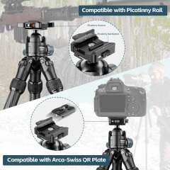 Manbily WZ2832 Shooting Tripod for Hunting Shooting Carbon Fiber