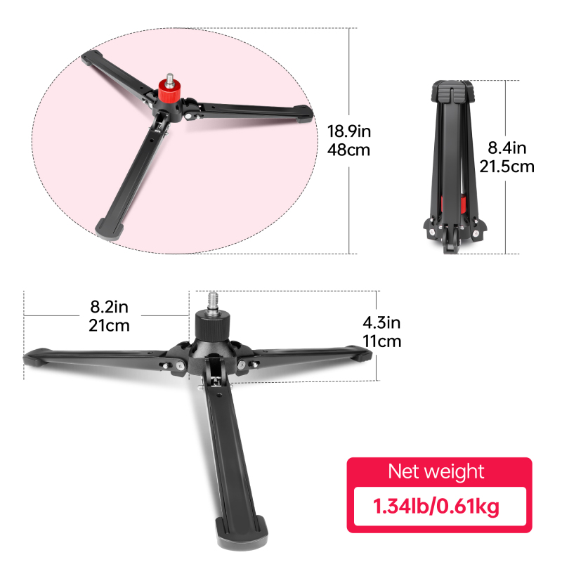 Manbily M-5 Base Stand for Monopod 3/8'' Thread Wildlife