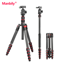 Manbily MC-255 PhotographyTripod for Camera Photography Tripod Carbon Fiber High Tripod