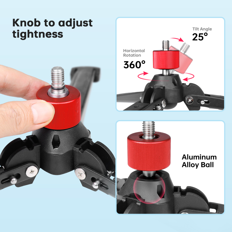 Manbily M-5 Base Stand for Monopod 3/8'' Thread Wildlife