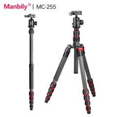 Manbily MC-255 PhotographyTripod for Camera Photography Tripod Carbon Fiber High Tripod