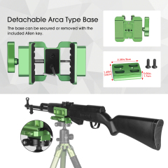 Manbily U-3 Aluminum Mount Head Clamp Saddle for Hunting Shooting Camping