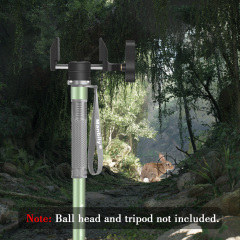 Manbily U-5 Aluminum Clamp Saddle Hunting Head for Shooting Stick Tripods Monopod