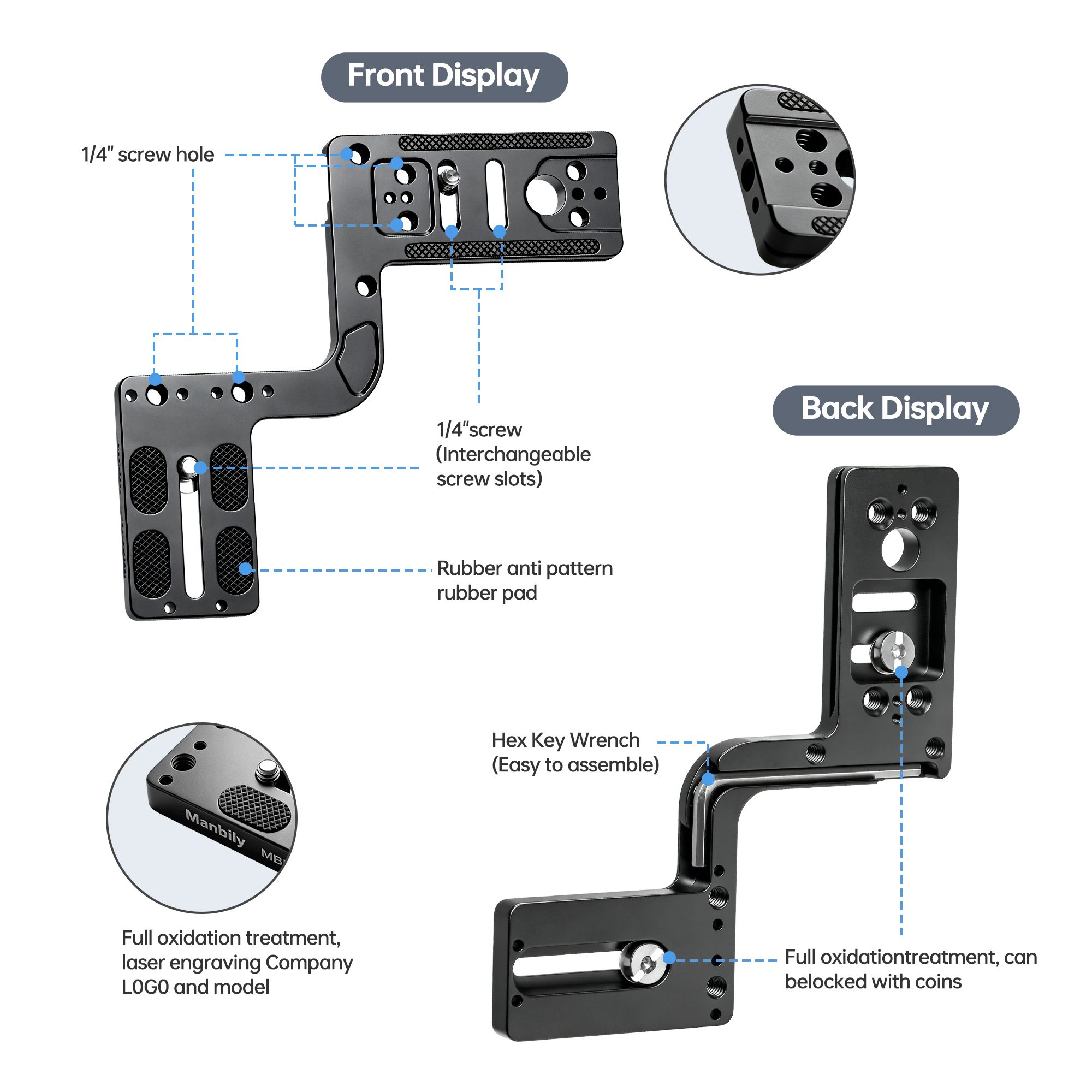 Manbily MBL-FB02 Mini Flash Bracket